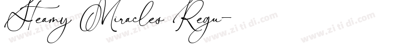 Steamy Miracles Regu字体转换